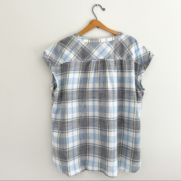Northern Reflections Plaid Cotton Tank Blouse Size XXL - Picture 7 of 7